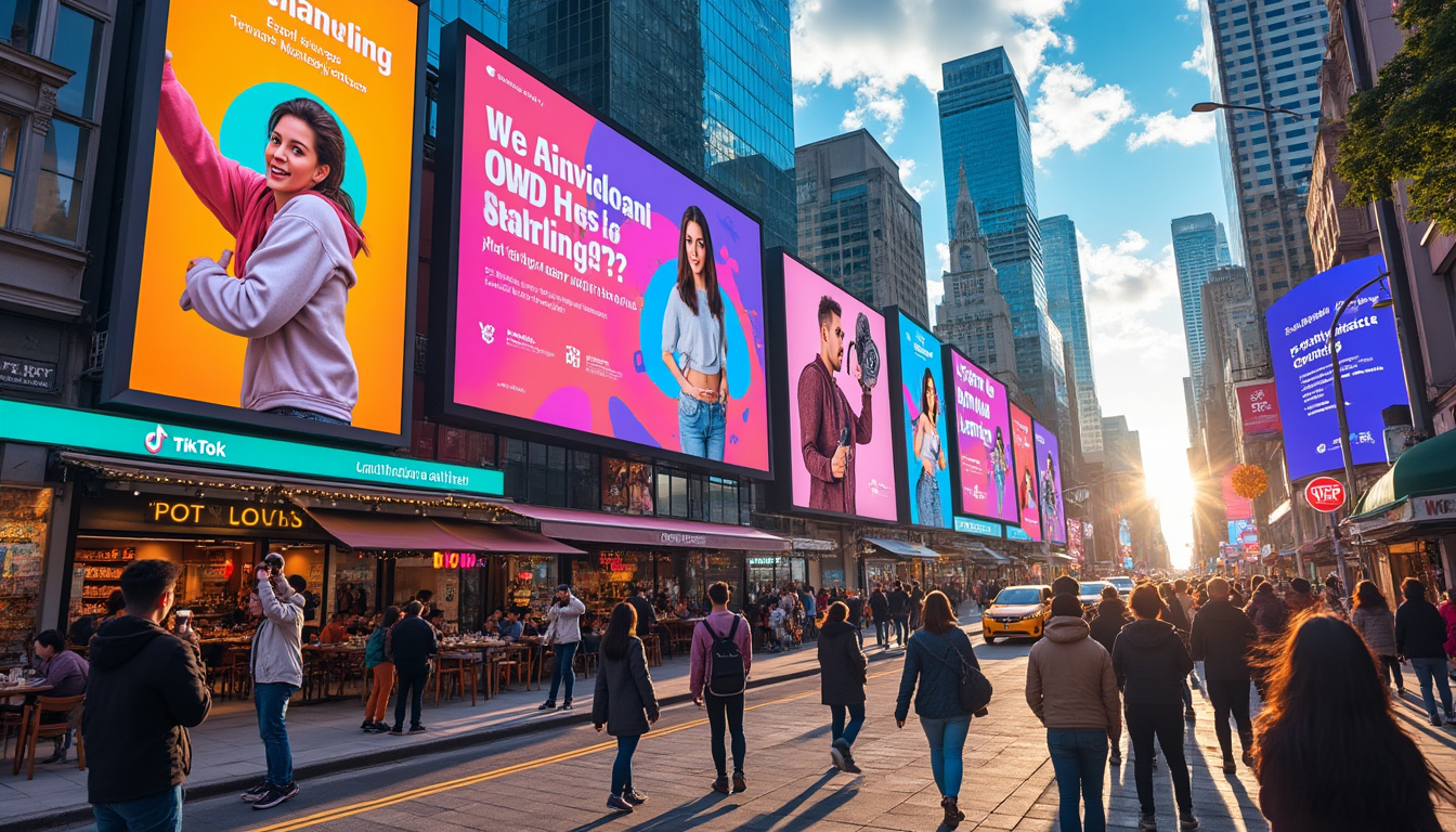 découvrez comment tiktok investit les rues avec des publicités accrocheuses sur les panneaux d'affichage, transformant l'espace public en une vitrine de créativité et d'interaction. plongez dans cette nouvelle tendance qui allie innovation digitale et marketing traditionnel.