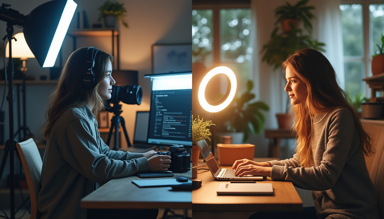 découvrez notre guide complet sur l'éclairage pour vidéo et apprenez à maîtriser les techniques essentielles pour des prises de vue professionnelles. optimisez vos projets vidéo avec des conseils d'experts sur le choix des sources lumineuses, l'utilisation des lumières naturelles et artificielles, ainsi que des astuces pour créer l'ambiance parfaite. transformez vos vidéos en œuvres captivantes grâce à un bon éclairage.
