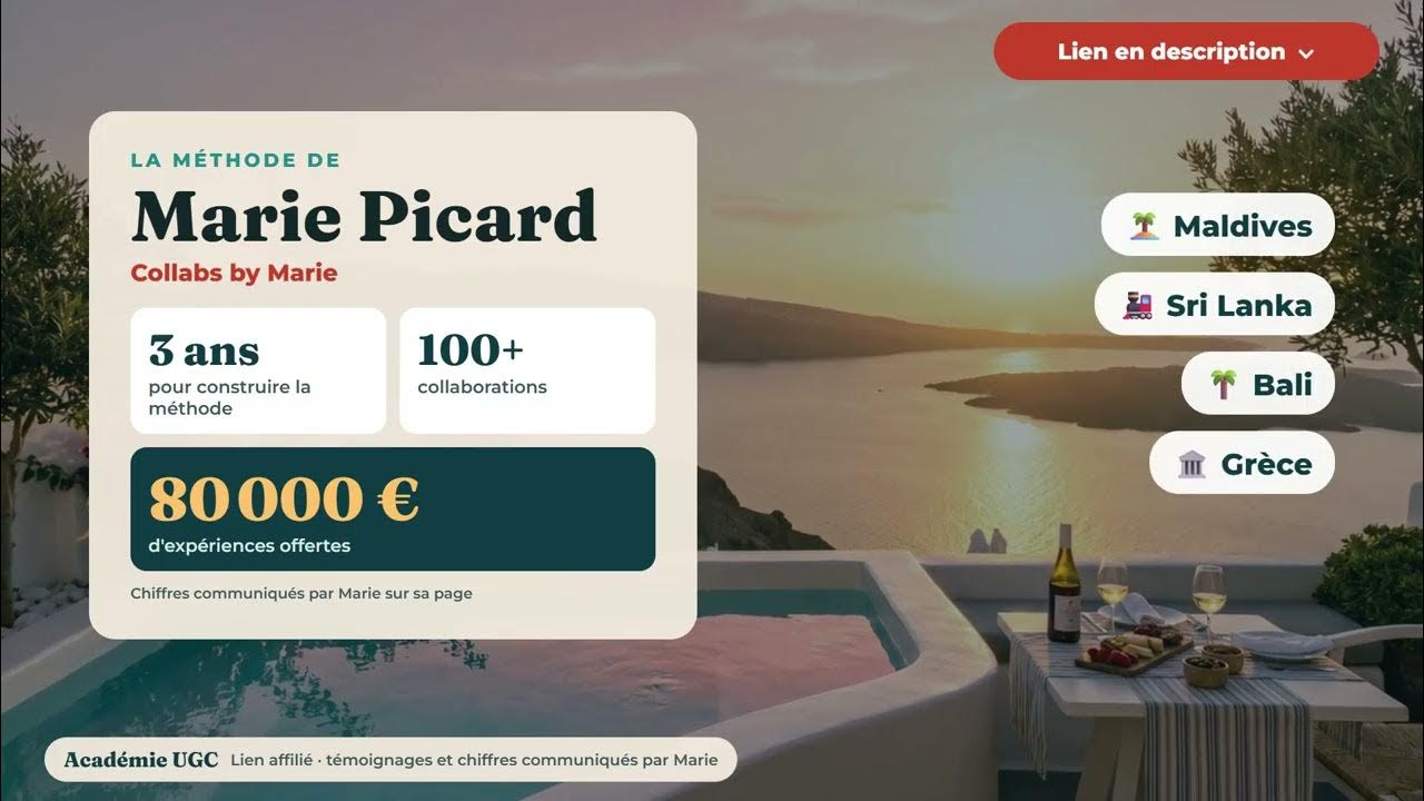 Vignette de la vidéo : Voyager dans des hôtels de rêve sans budget (et sans abonnés) : la méthode UGC de Marie Picard