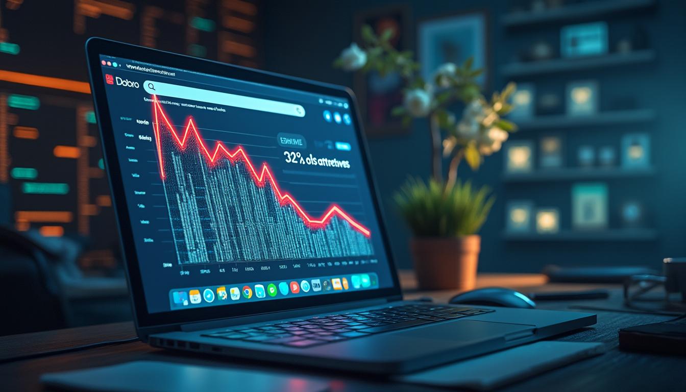 découvrez comment le déclin des clics remet en question l'attractivité des premières positions sur google, avec une baisse alarmante de 32 %. analysez les facteurs impliqués et les implications pour le référencement et le marketing digital.
